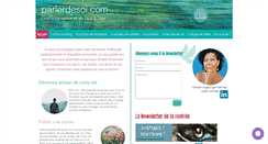 Desktop Screenshot of parlerdesoi.com